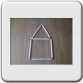 ALLUMETTES MAISON : Depuis cette position, former 8 triangles en dplaant 3 allumettes